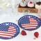 50PCS American Flag Patriotic Party Supplies, 7inch Independence Day Paper Plates Napkins Memorial Day Dinner Dessert Disposable Plates for 4th of July Independence Day Decorations, Serve 25